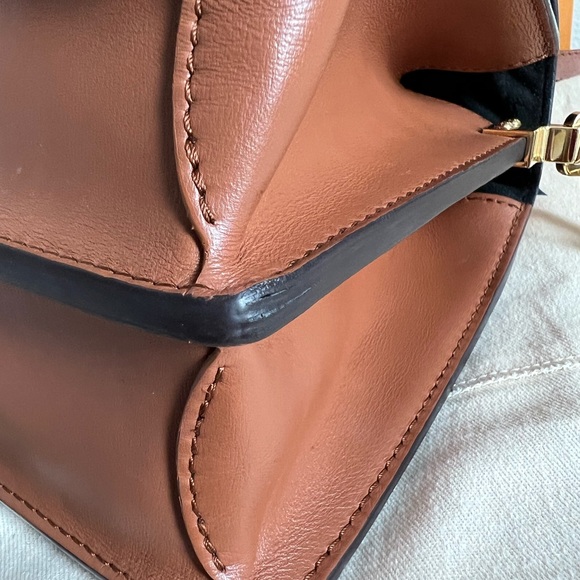 Louis Vuitton Dauphine Shoulder Bag MM Brown Leather Monogram Reverse - Picture 11 of 16